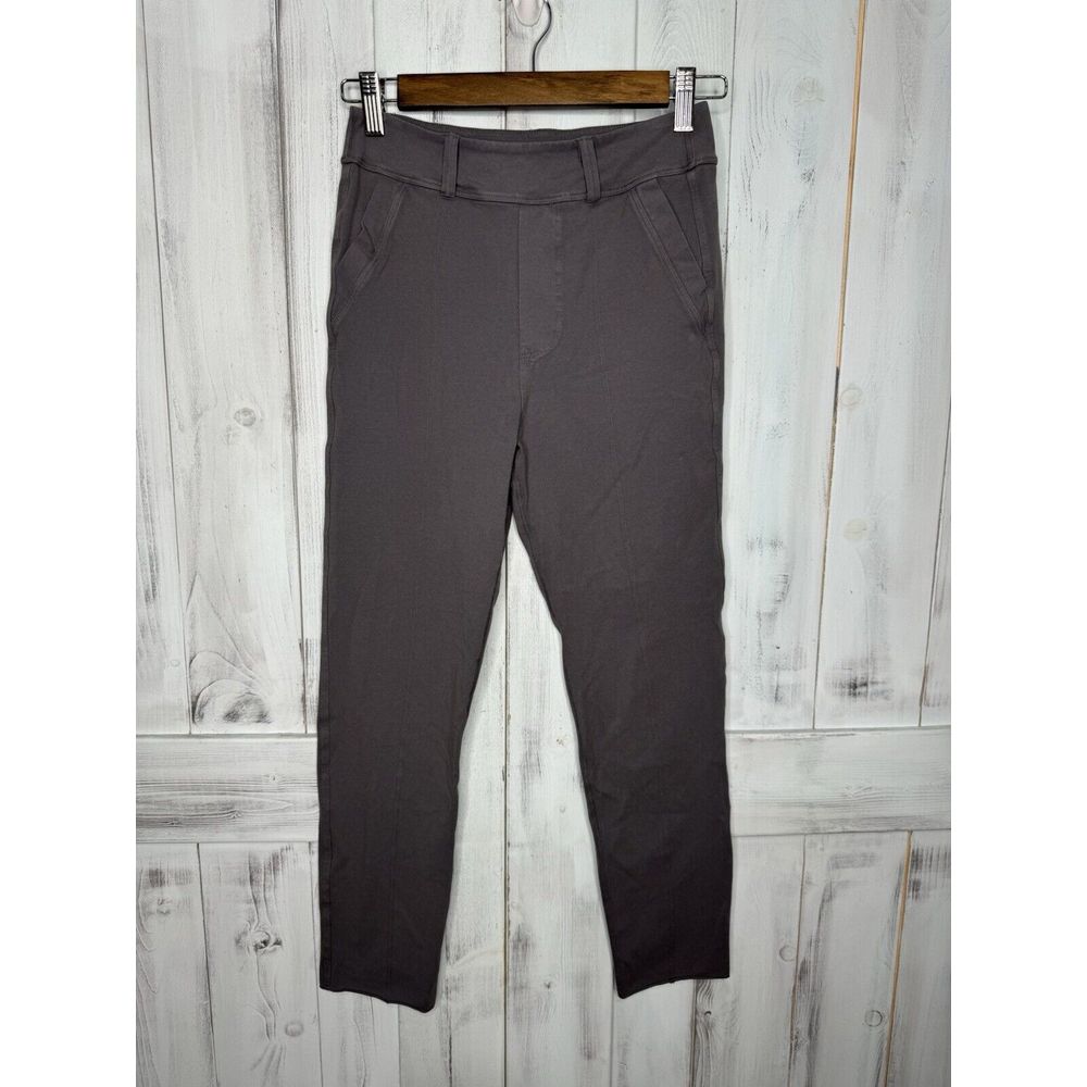 Frank & Eileen Murphy Billion Dollar Raw Hem Crop Stretch Legging Pants Gray Xs